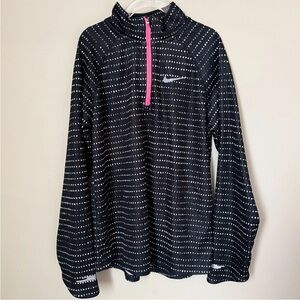 NIKE Running junior element 1/2 zip long sleeve Active Top Girls LG Sport Core